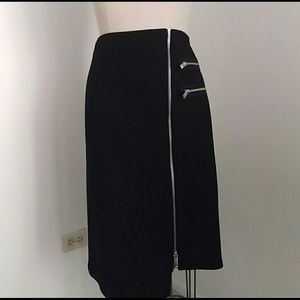 Zara zipper detail pencil skirt